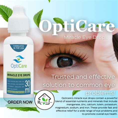 opticare miracle eye drops benefits|Opticare .